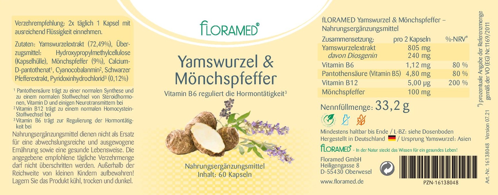Floramed Yamswurze & Mönchspfeffer