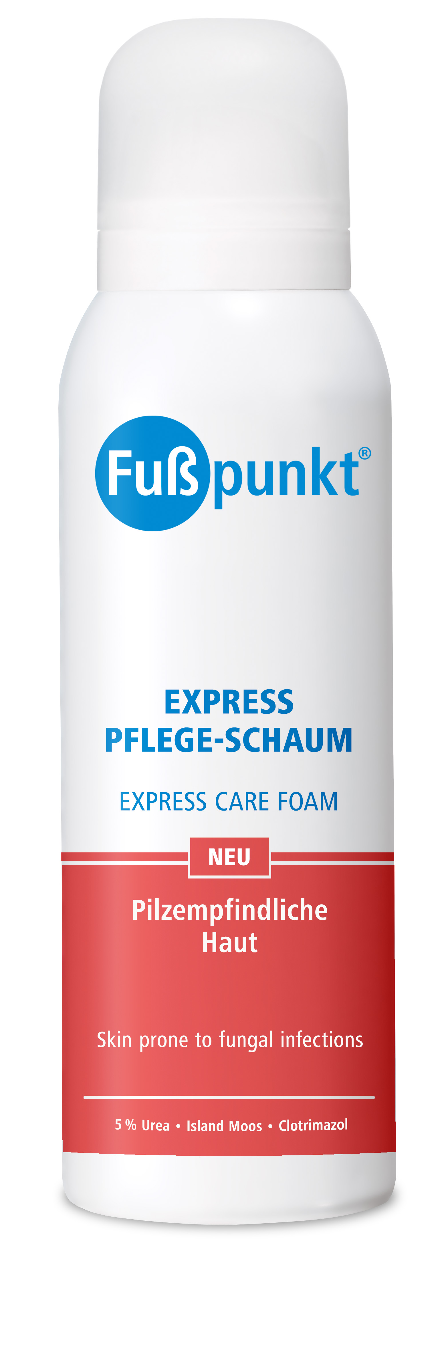 Fußpunkt Express-Pflegeschaum Pilzempfindliche Haut