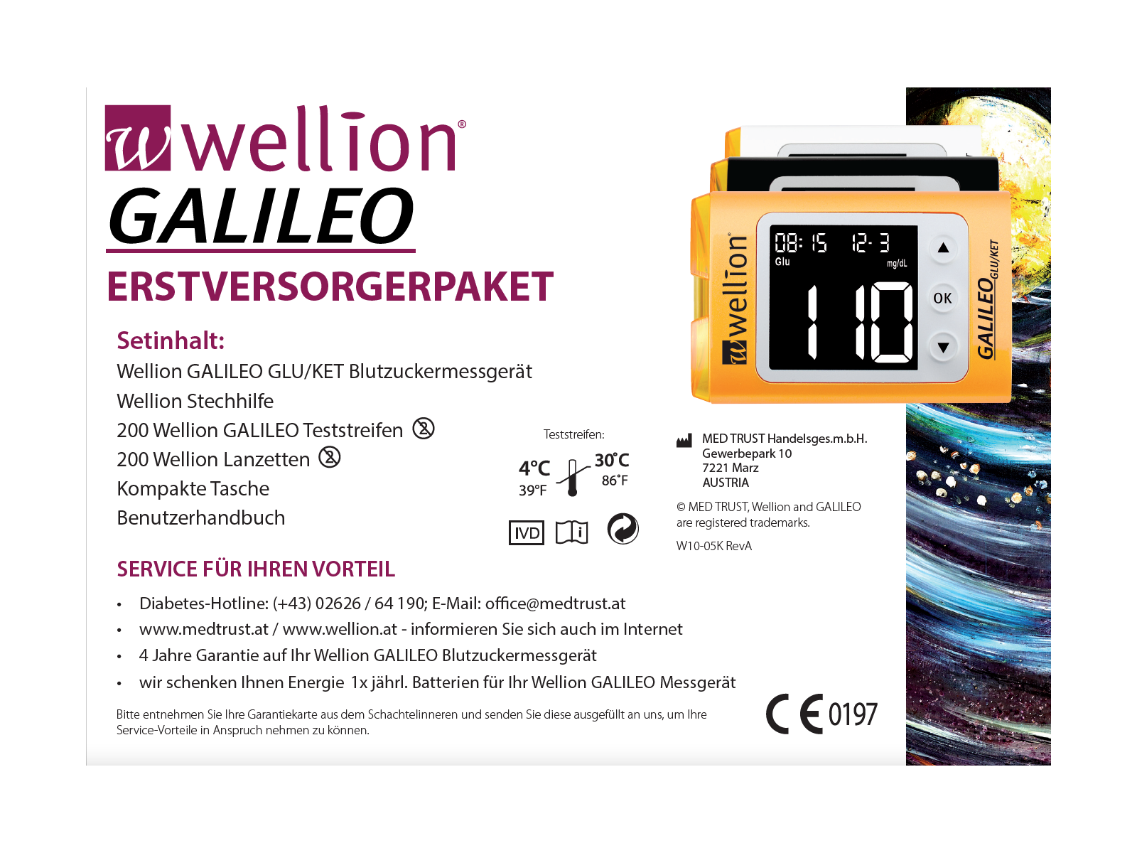 WELL10-05K Wellion GALILEO GLU/KET EVP mg