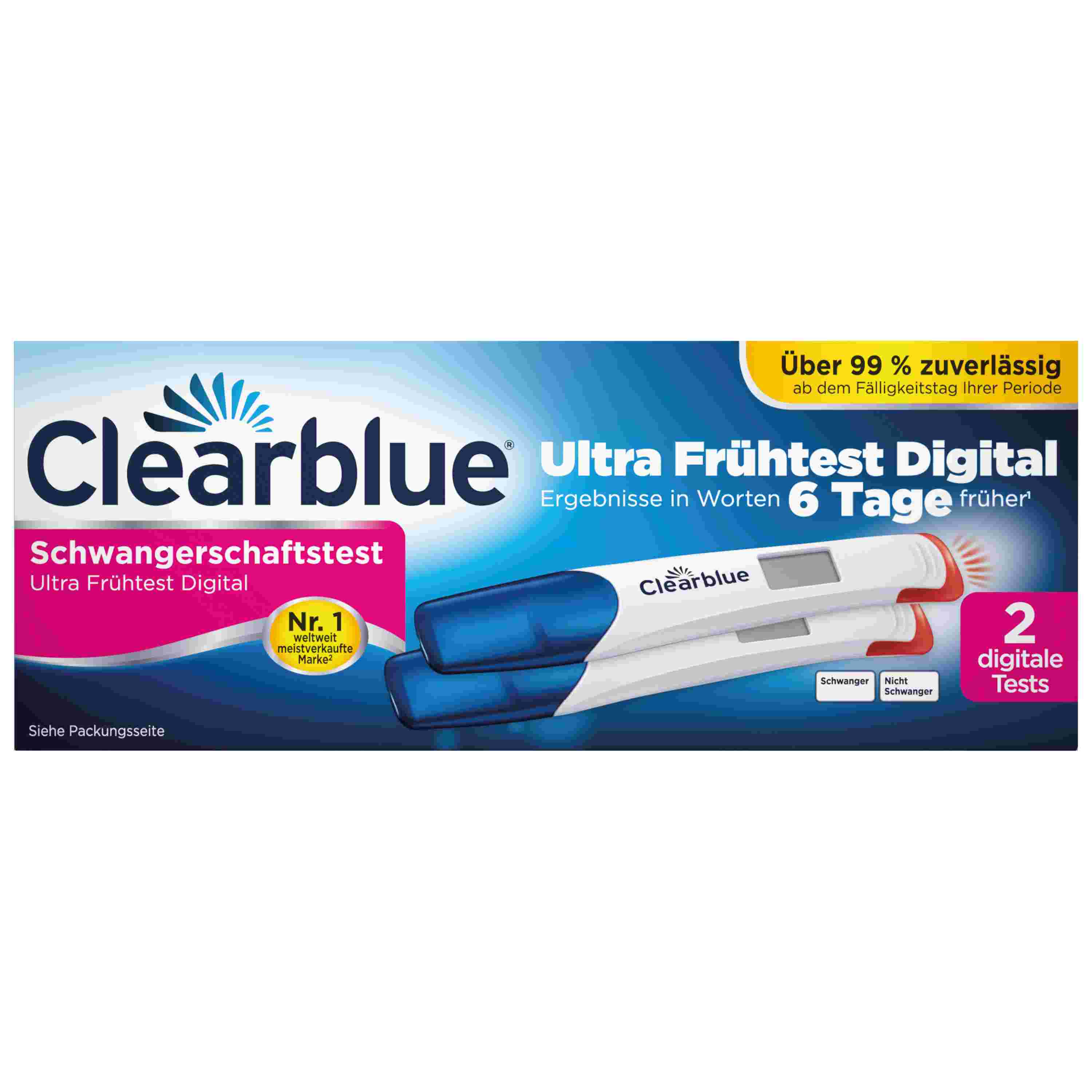 Clearblue® Schwangerschaftstest Ultra Frühtest Digital
