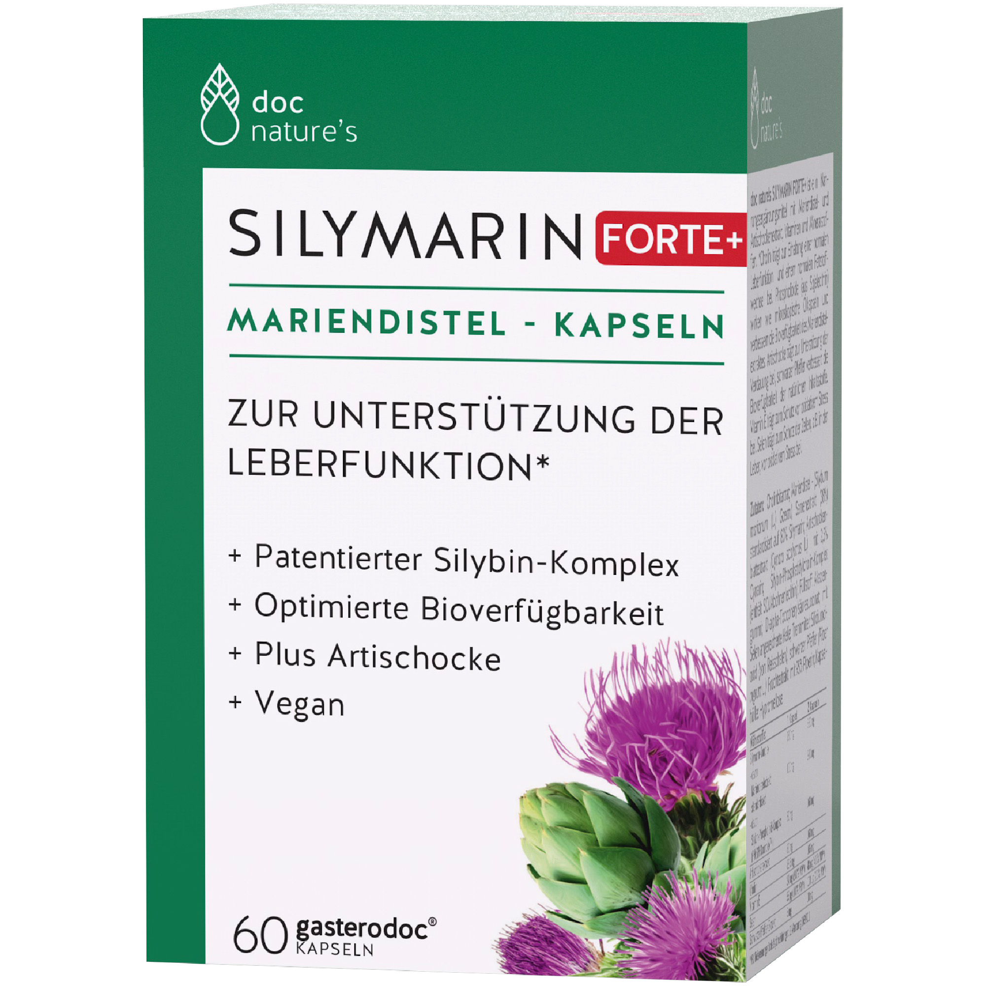 doc nature‘s SILYMARIN FORTE+ Mariendistel-Kapseln