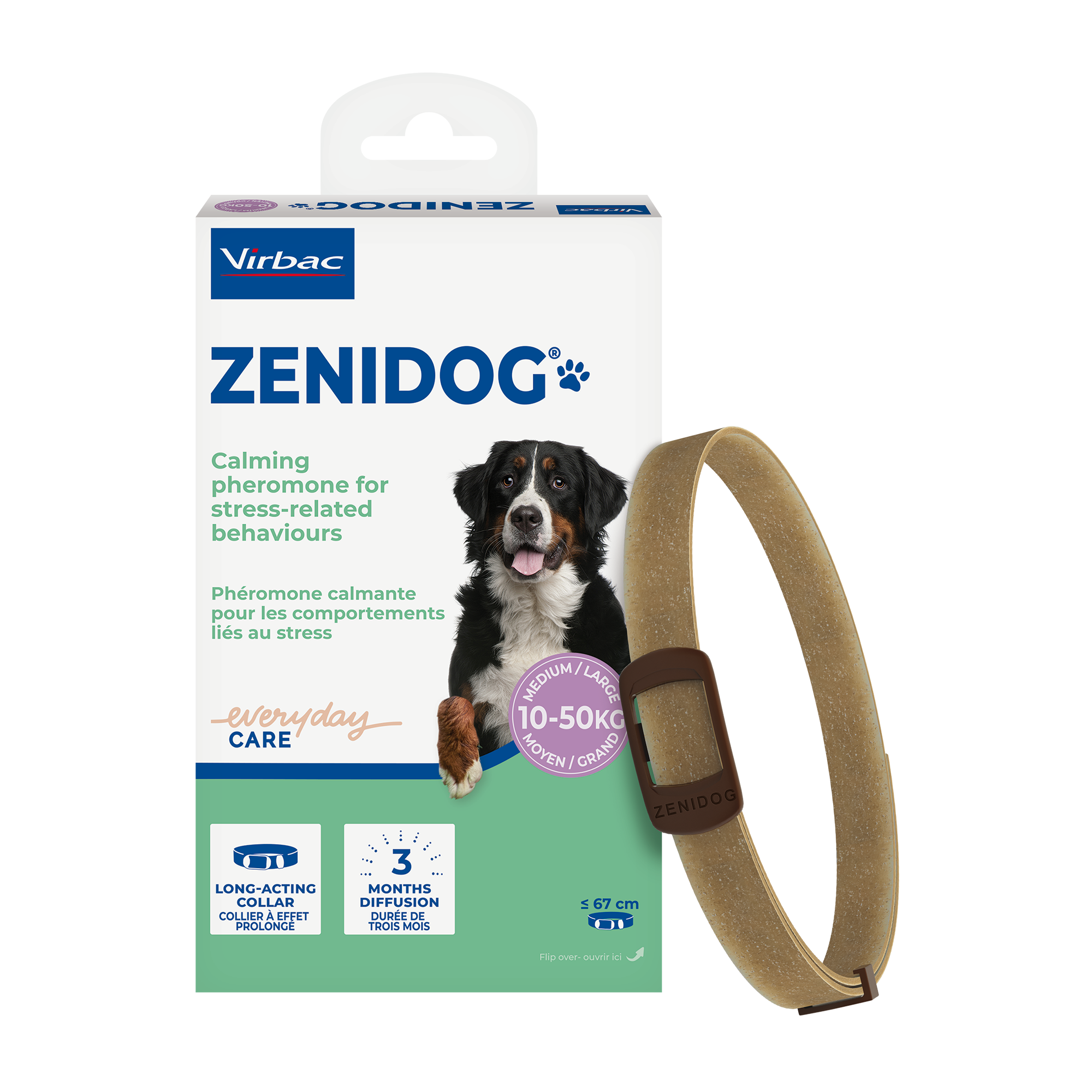 Zenidog Halsband Für mittelgroße und Große Hunde von 10 Bis 50 Kg