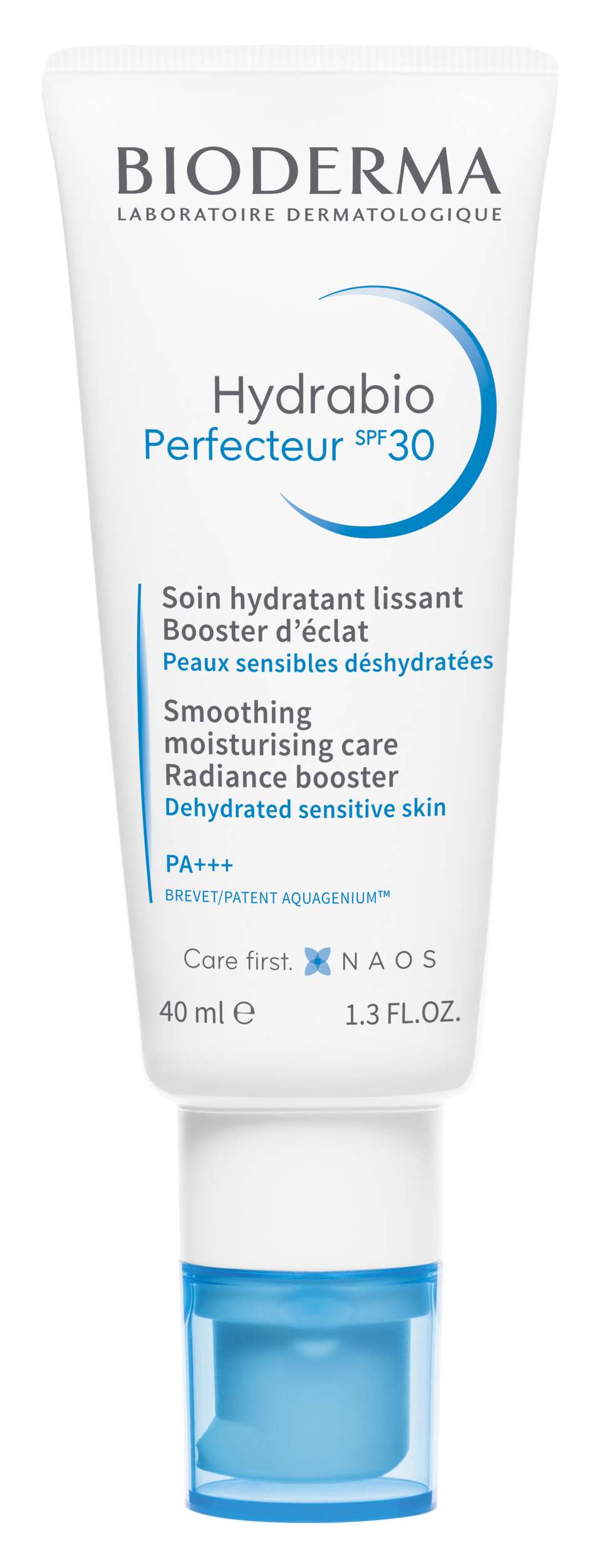 Sonnenschutzcreme Bioderma Hydrabio Perfecteur SPF 30 in einer 40 ml Tube.