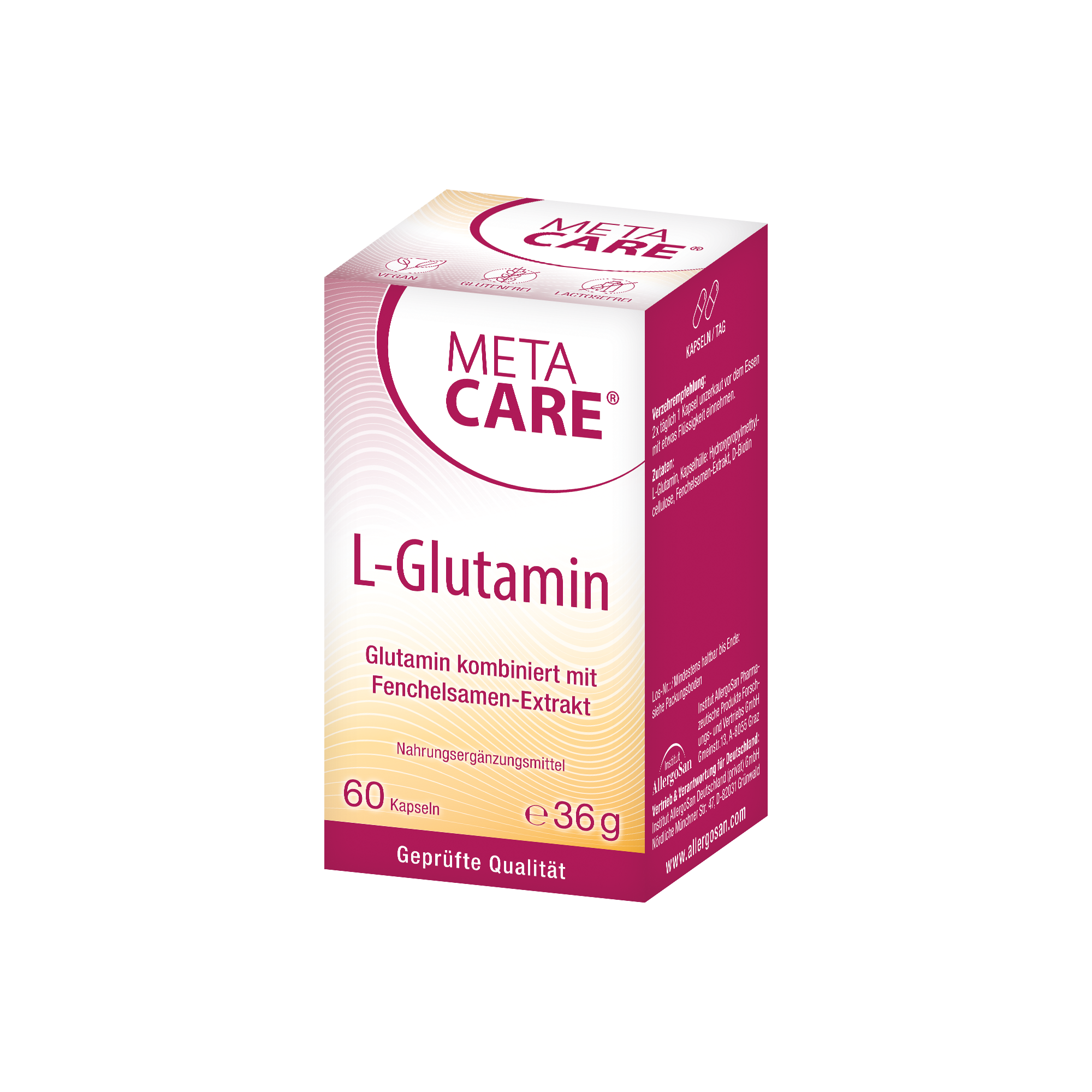 META-CARE® L-Glutamin, 60 Kapseln