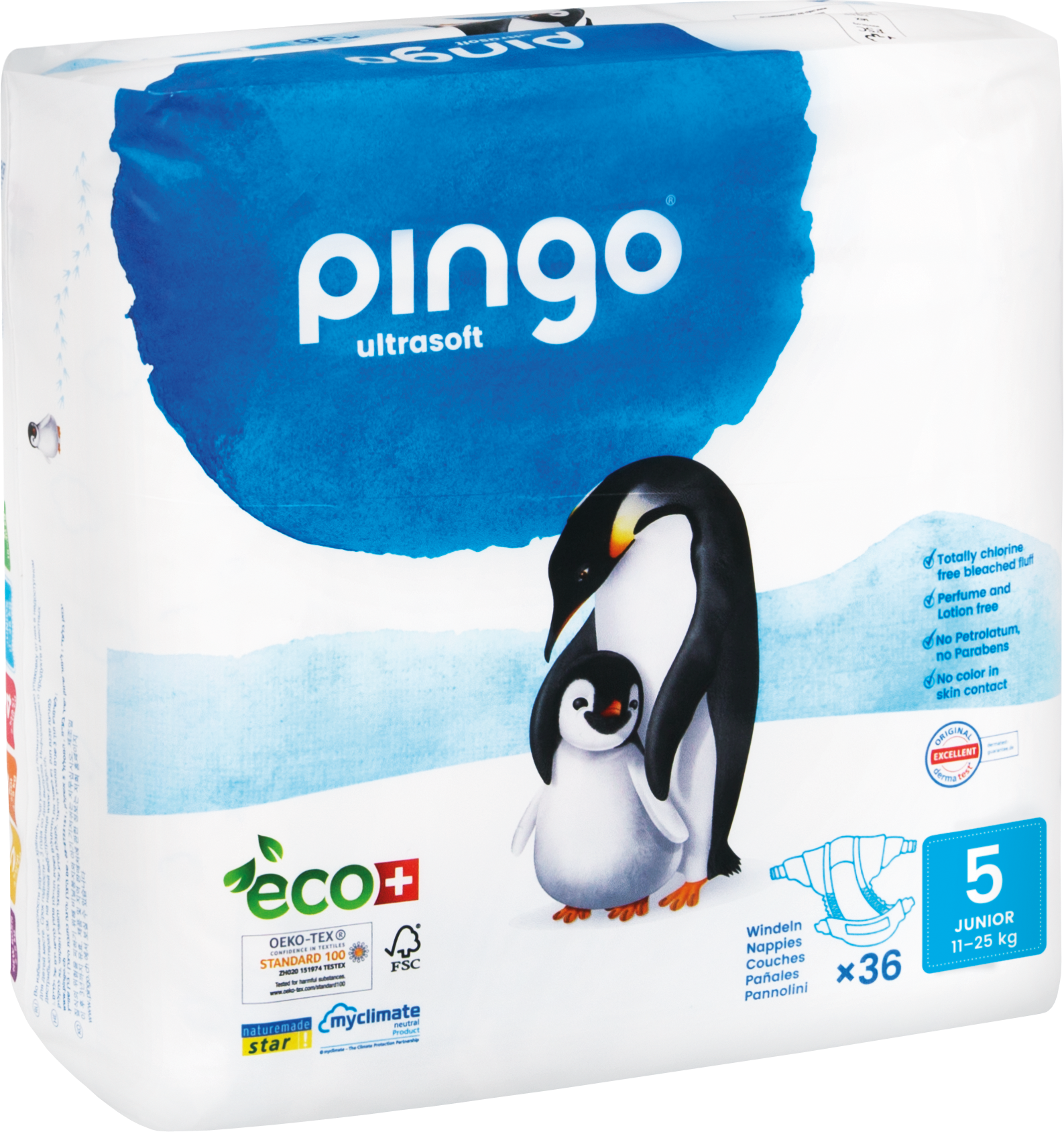 Bio Windeln Junior 12-25kg Pinguin – Pingo Swiss