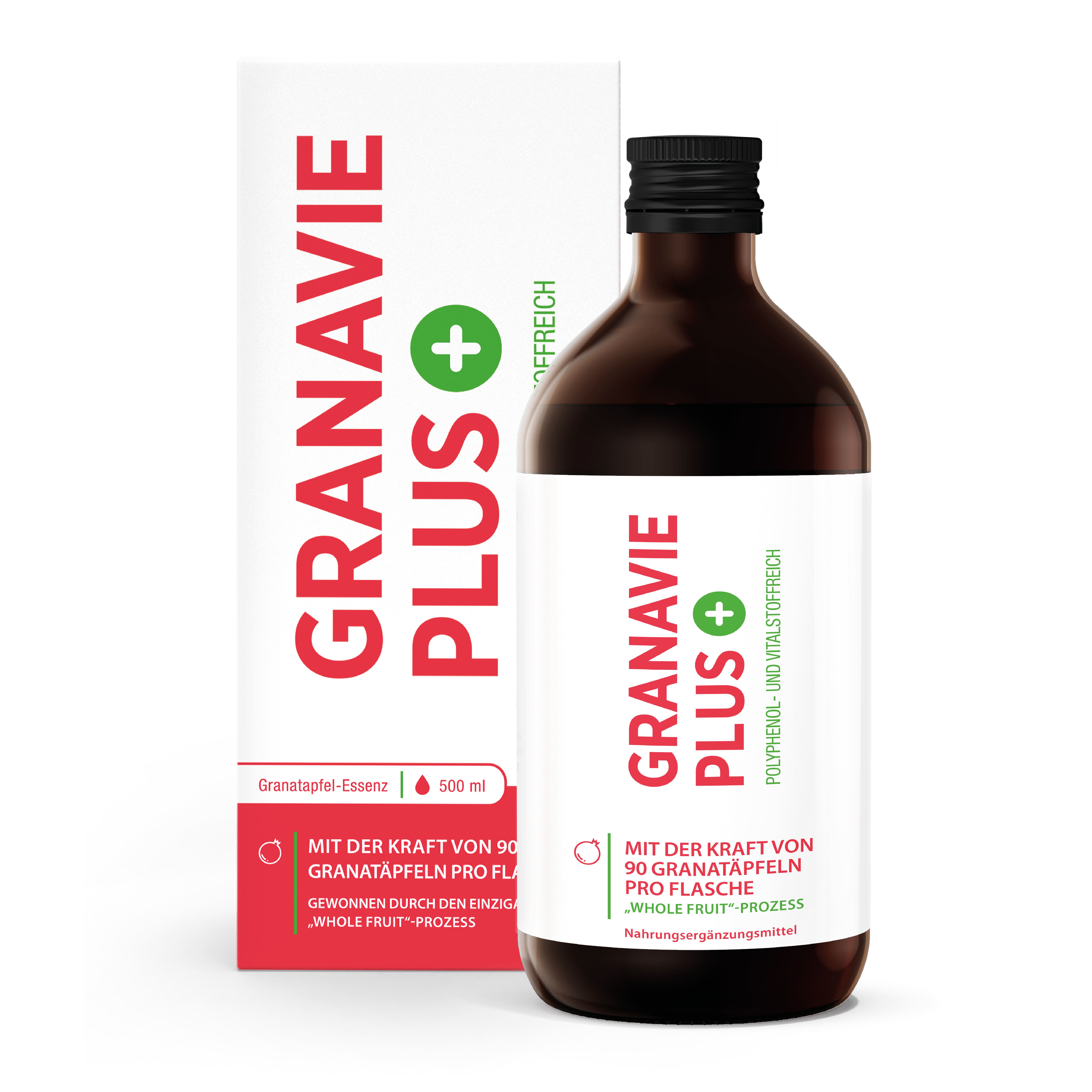 Bio-Granatapfel-Konzentrat – 45.000mg Polyphenole/L – Kraft von 90 Granatäpfeln pro 500ml – 25 Portionen