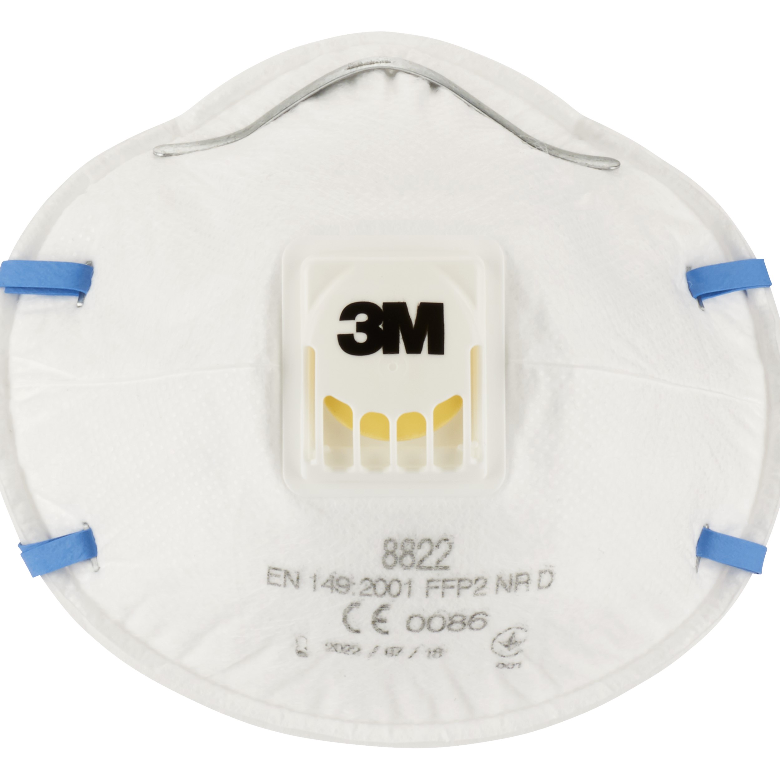 3M™ Maske für Hand- und Maschinenschleifen, FFP2, mit Ventil, 3 pro Packung