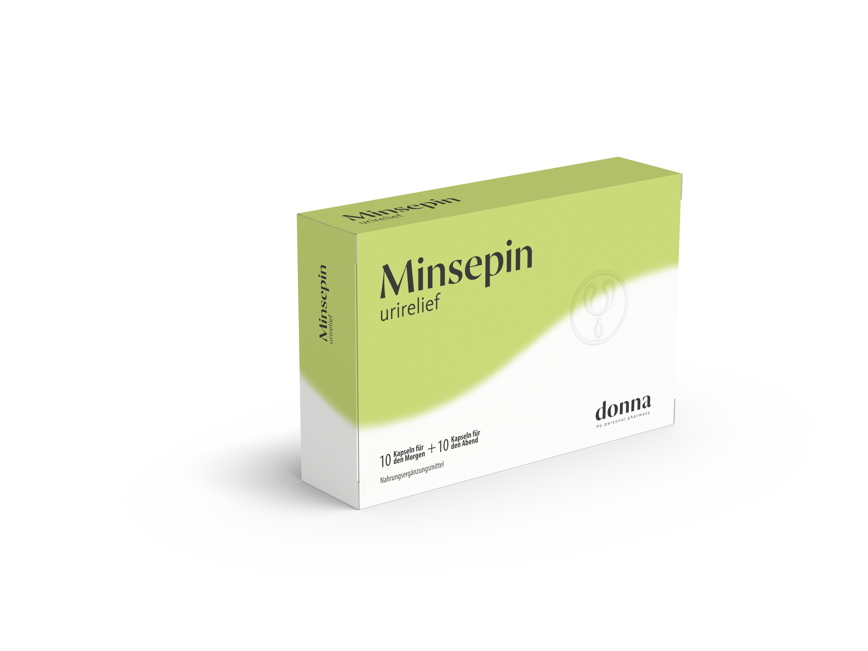 Verpackung von Minsepin zur Behandlung von Harnwegserkrankungen.