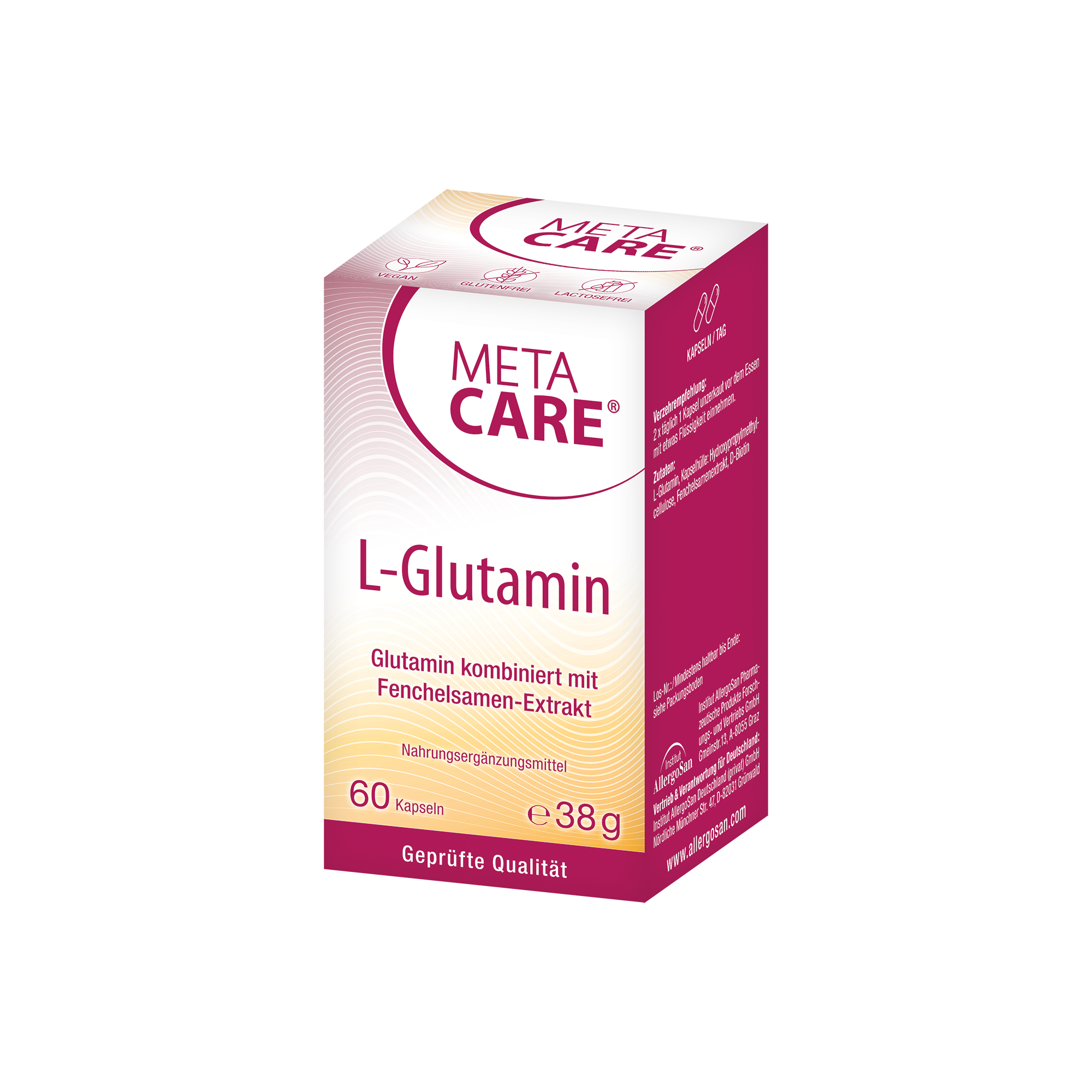 META-CARE® L-Glutamin, 60 Kapseln