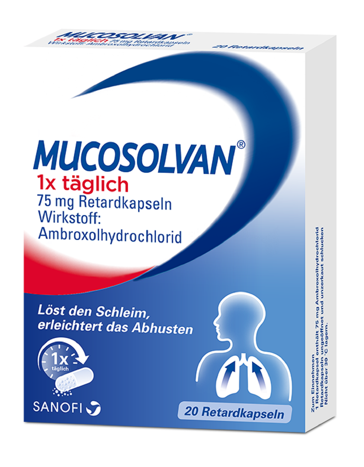 Mucosolvan 1x täglich 75 mg - Retardkapseln