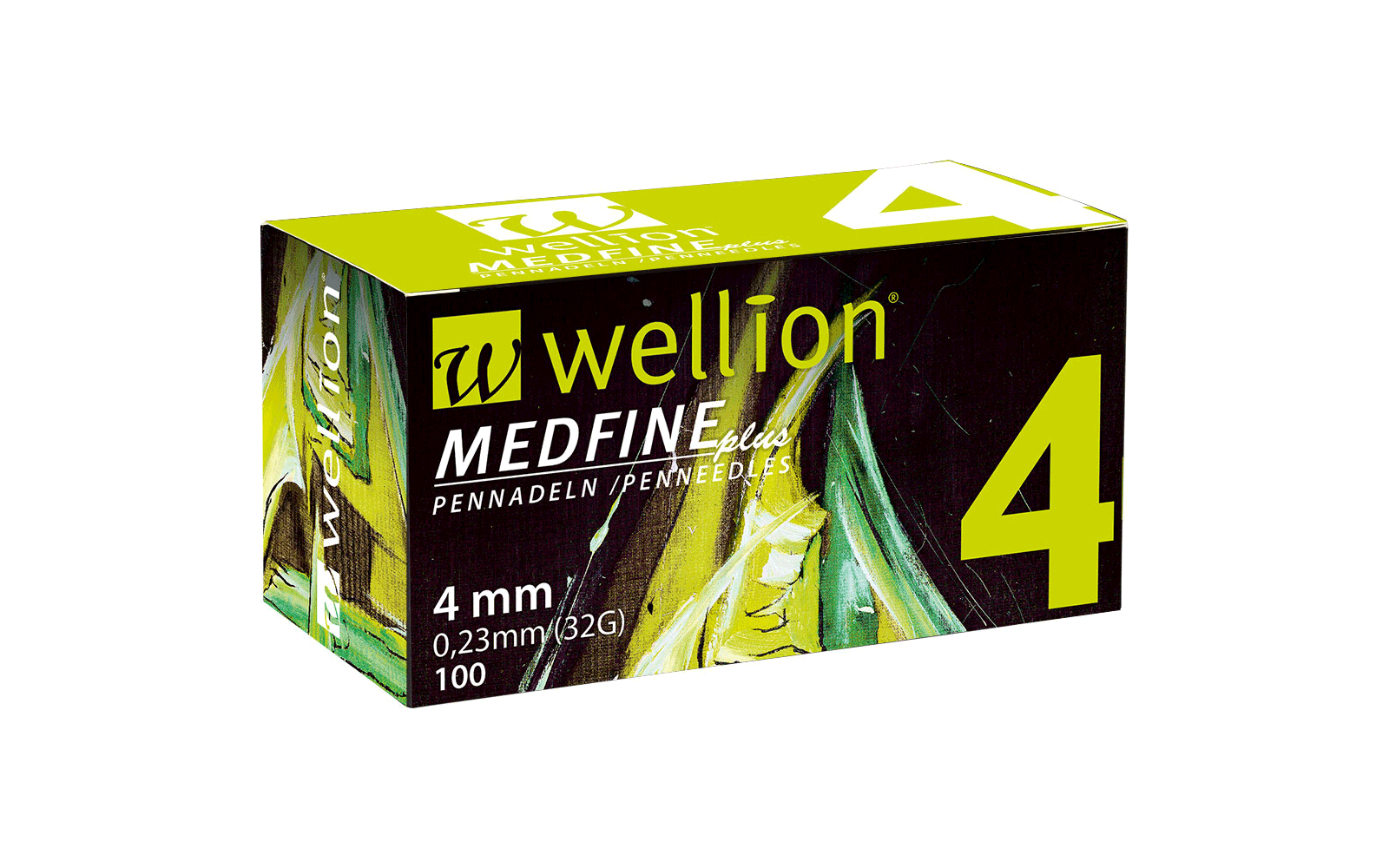 WELL104 Wellion MEDFINE plus Pennadeln, 4 mm, 100 Stück