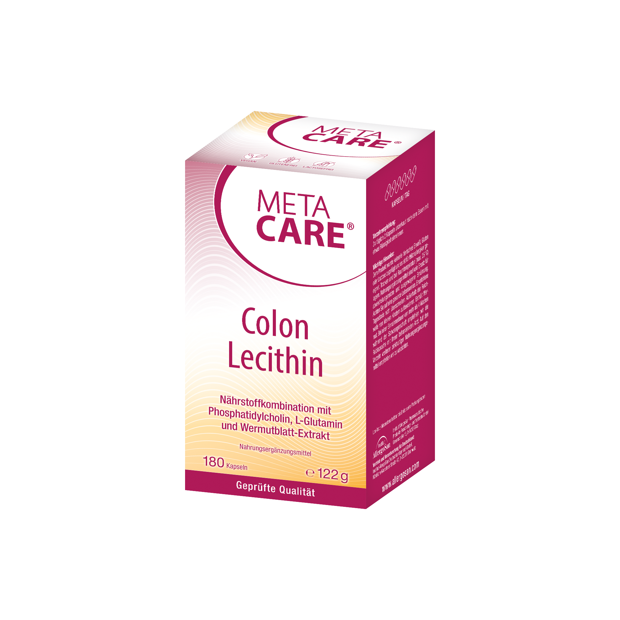 META-CARE® Colon Lecithin, 180 Kapseln