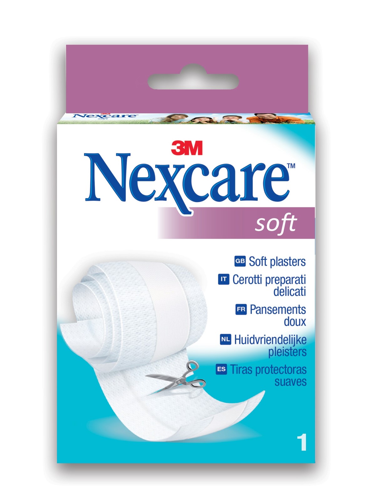 Nexcare™ Soft Bands , 8 cm x 100 cm, 1 Stk