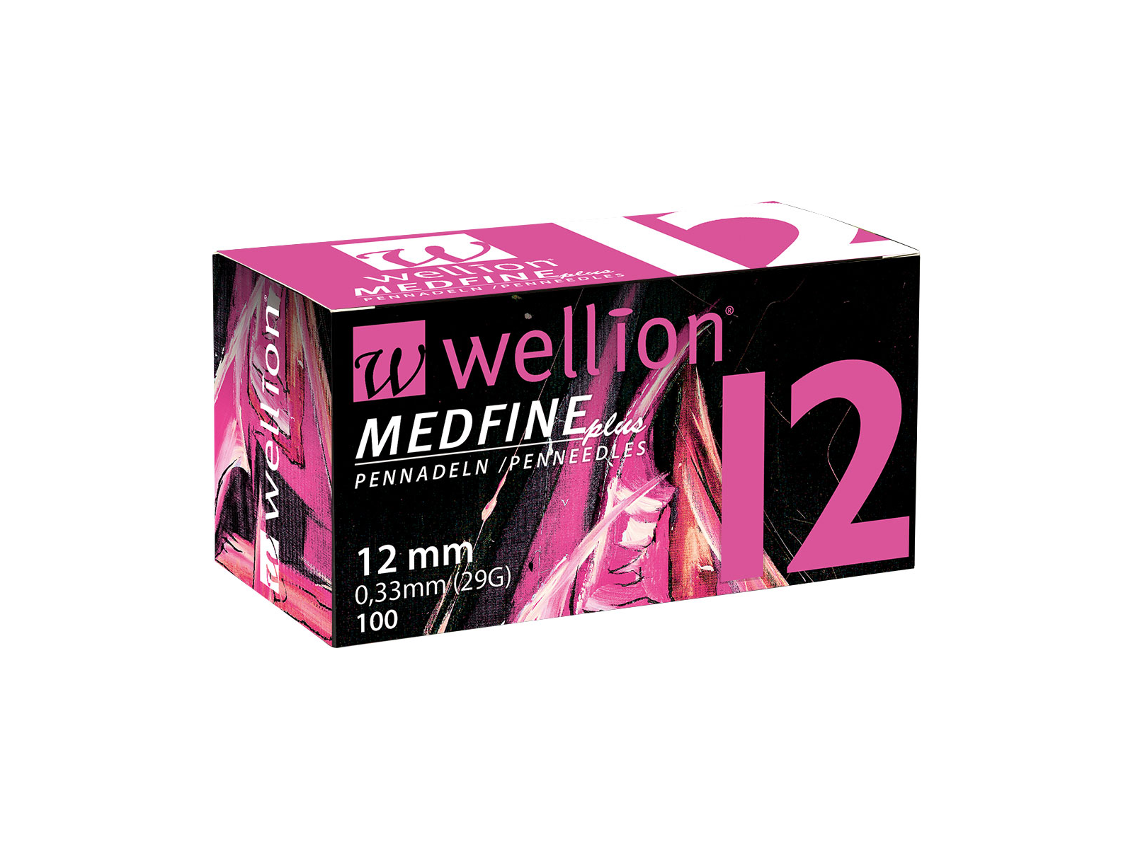 WELL112 Wellion MEDFINE plus Pennadeln, 12 mm, 100 Stück