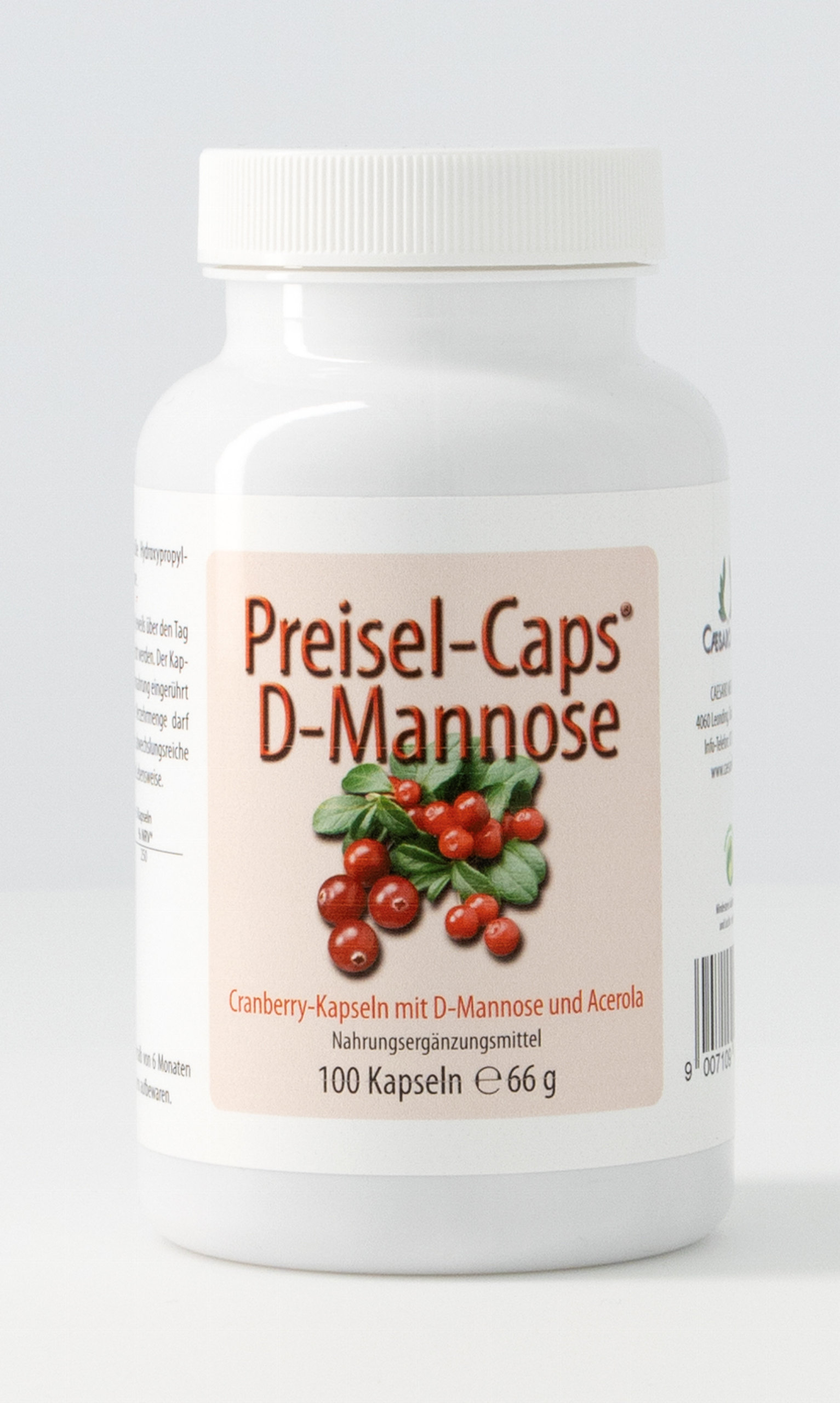 PREISEL-CAPS D-MANNOSE 100 Kapseln