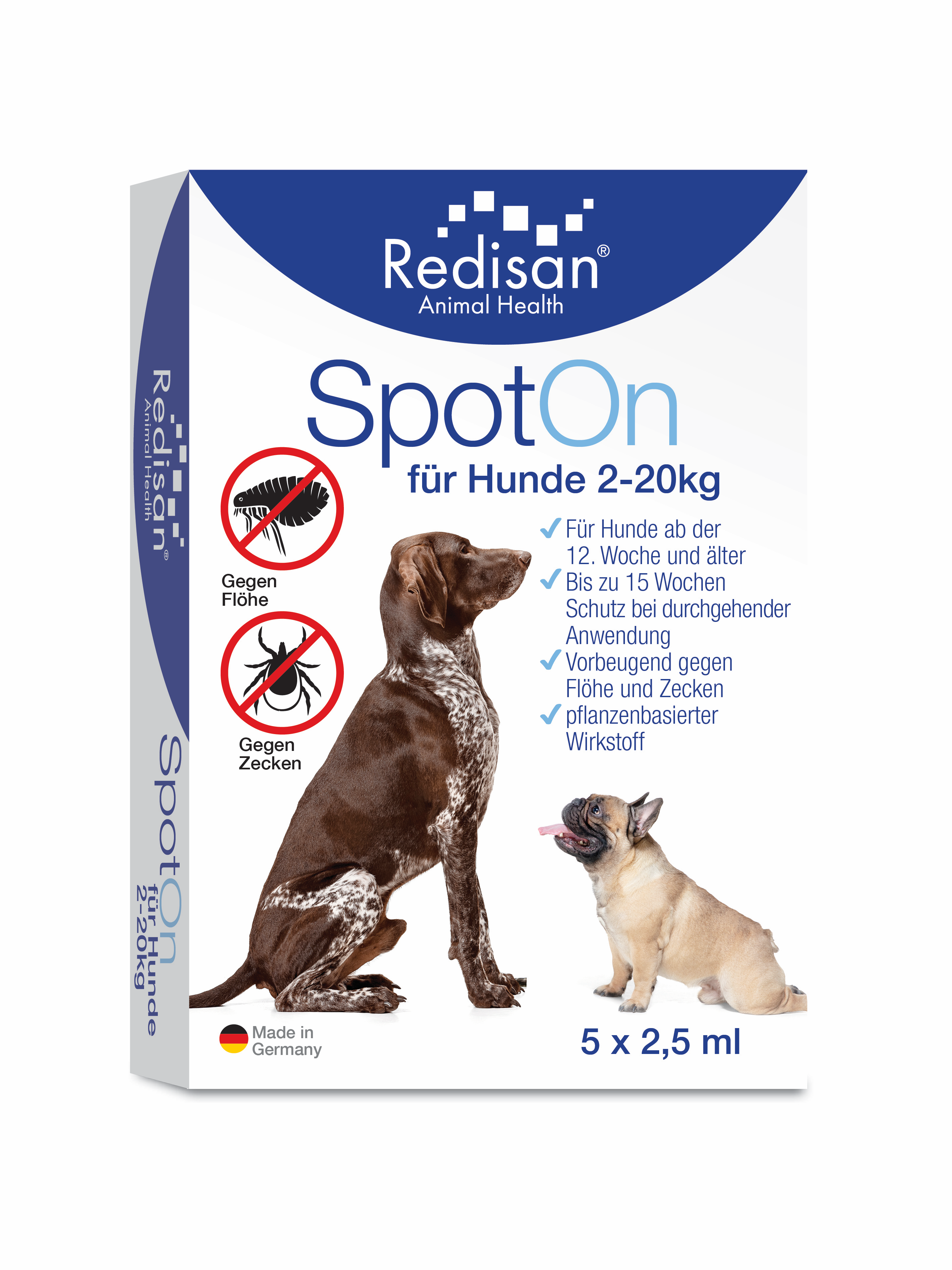 Redisan Spot On Hunde 5x2,5 ml