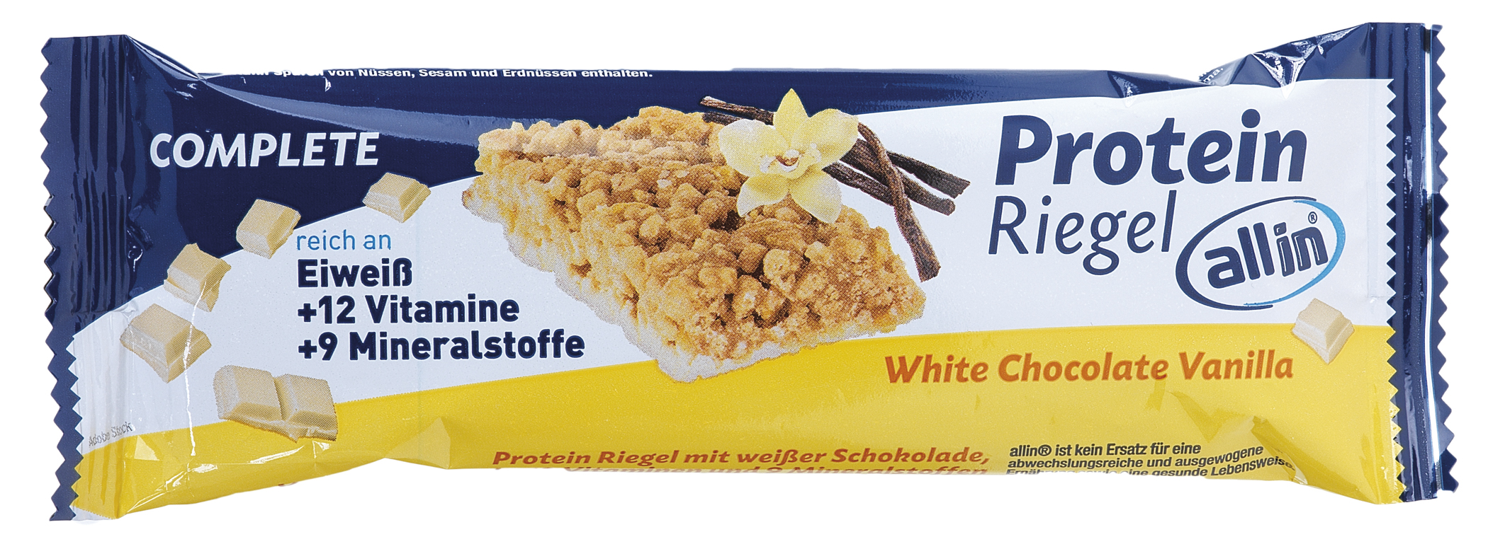 all in® COMPLETE Protein Riegel White Chocolate Vanilla (25 x 40g)