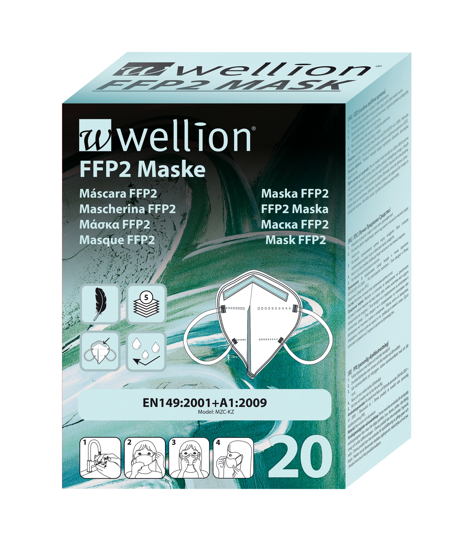 WELLMASK003 Wellion FFP2 Maske (20Stk pro Packung)