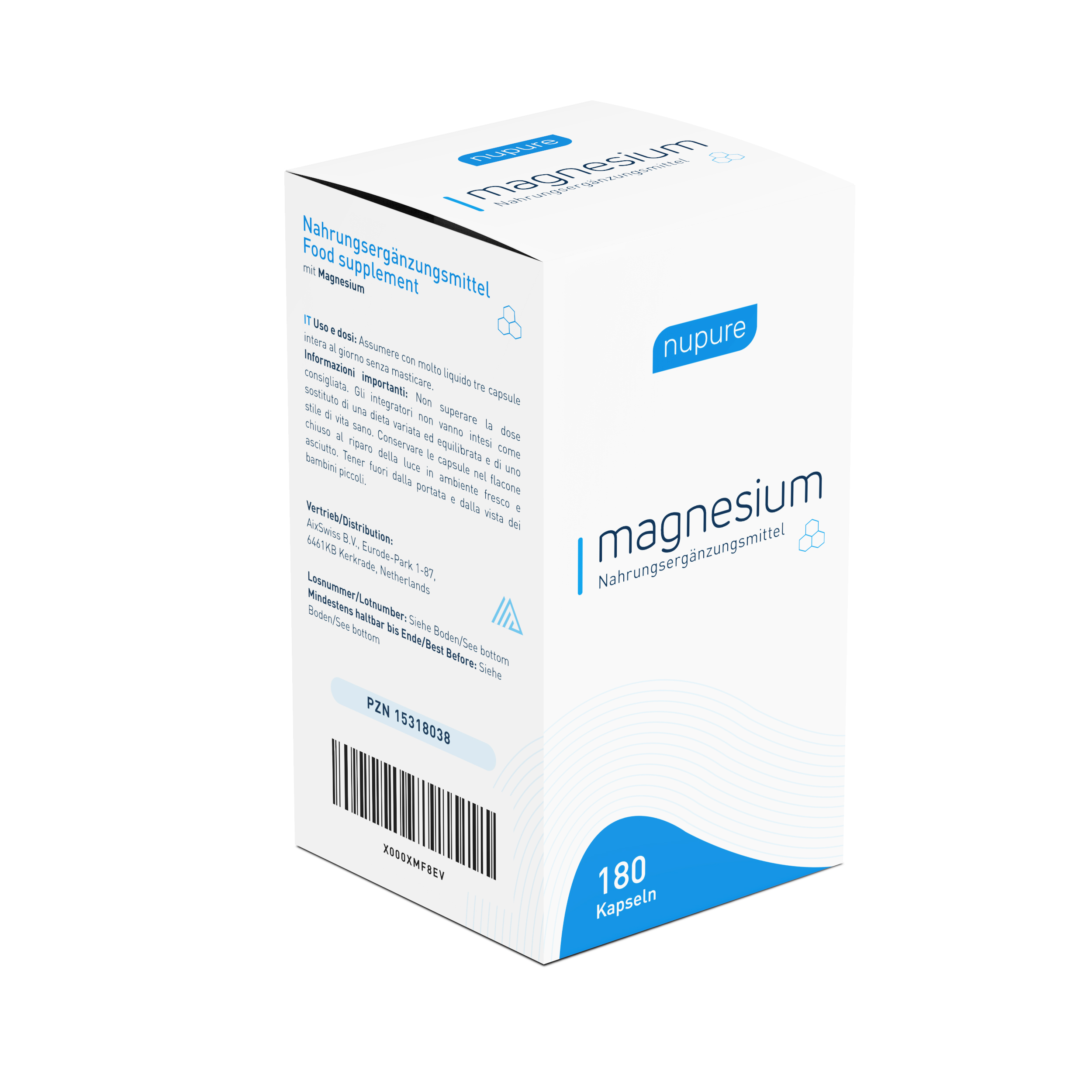 Nupure magnesium mit Magnesiumcitrat Kapseln