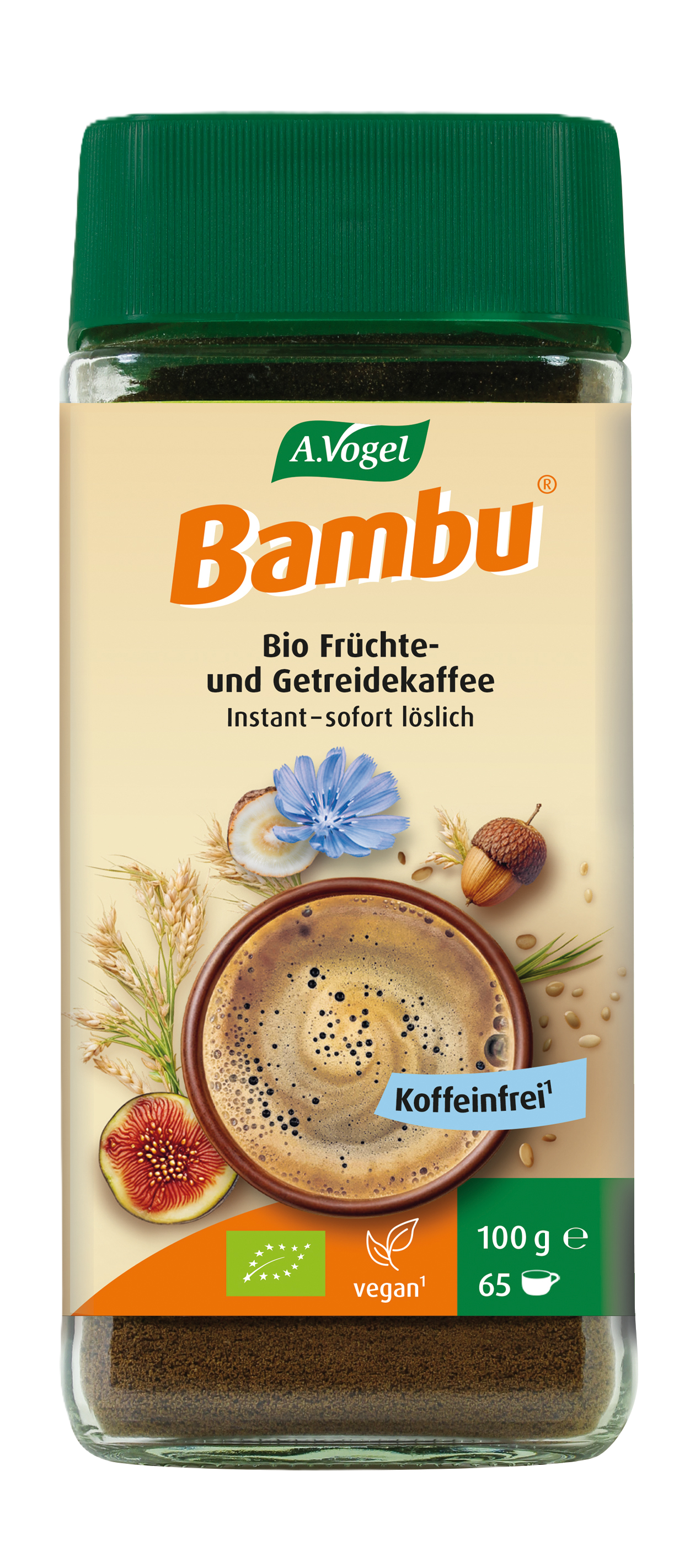 A.Vogel BAMBU® Bio Früchte – und Getreidekaffee Instant – sofort löslich (100 g)