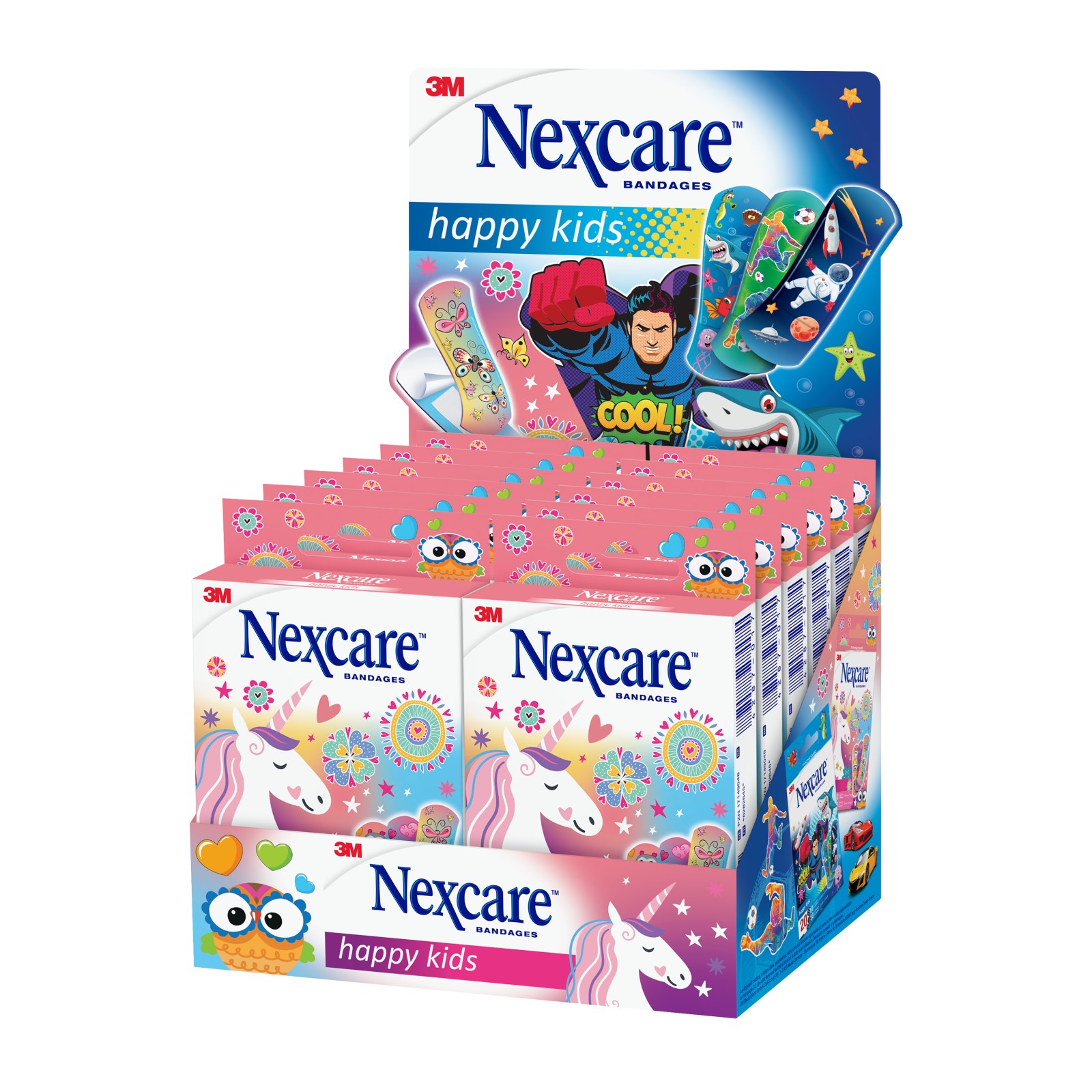 Nexcare™ Happy Kids Plasters Magic Display