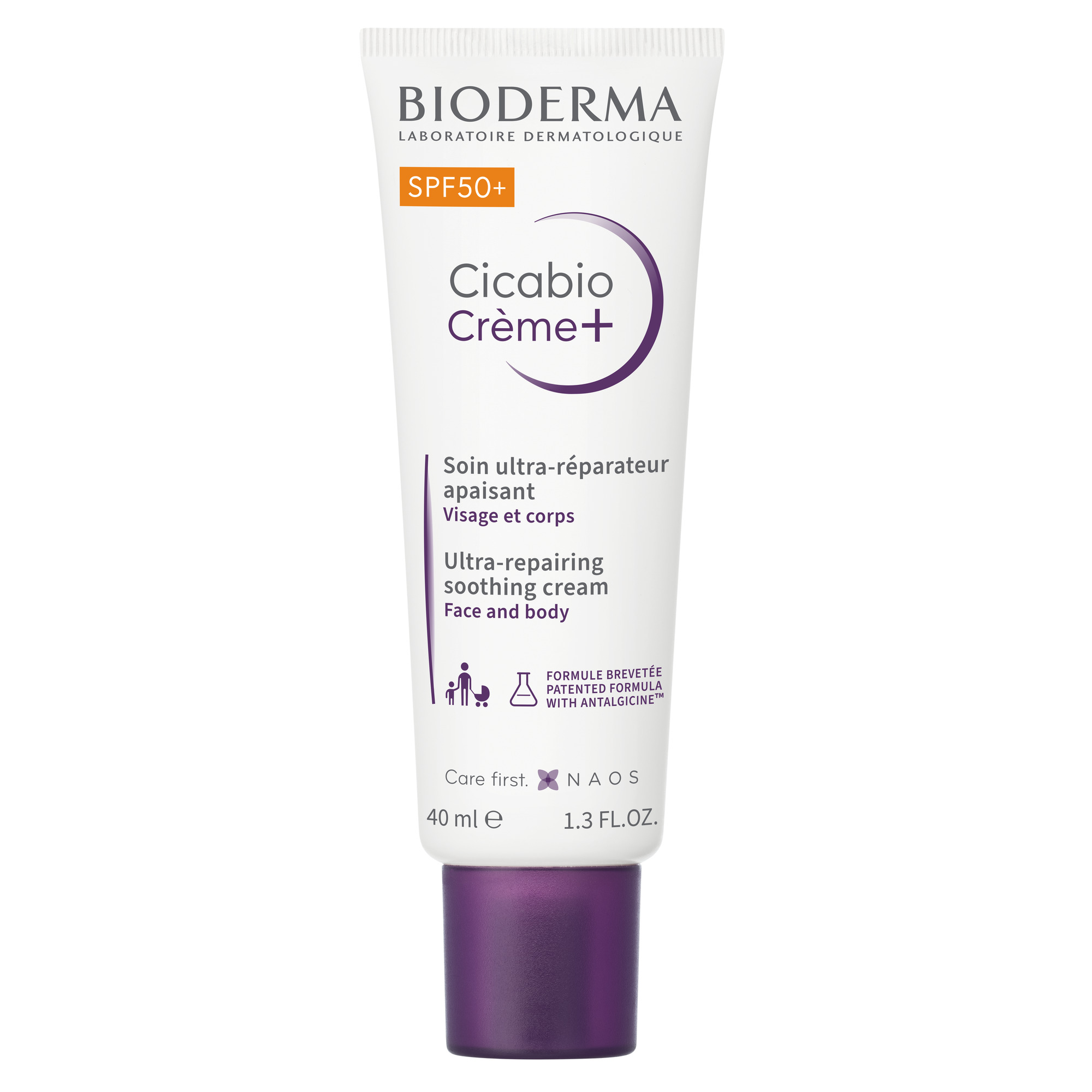 Bioderma Cicabio Crème+, beruhigende Creme für Gesicht und Körper, 40 ml.