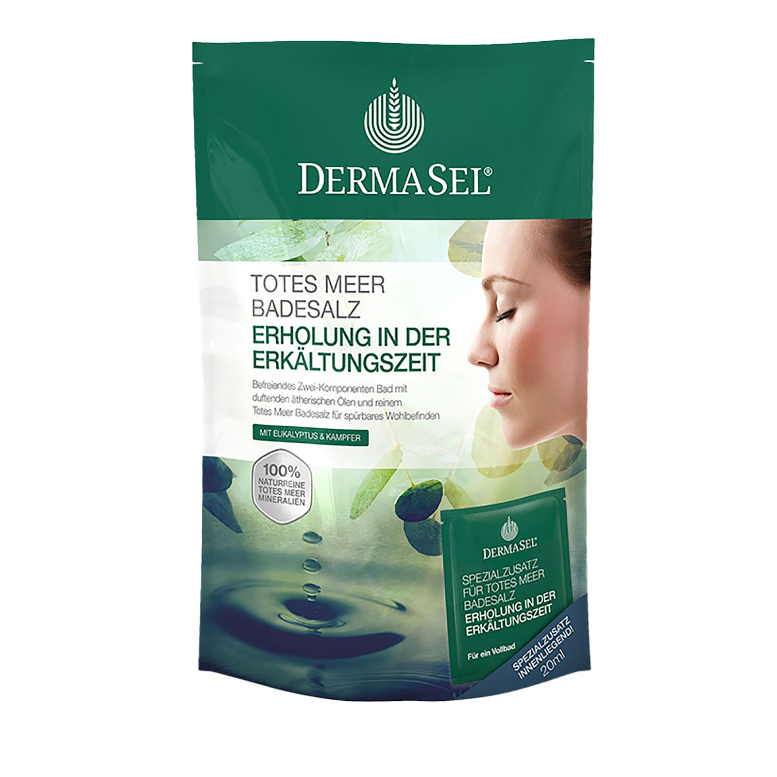 DermaSel® Totes Meer Badesalz Erholung in der Erkältungszeit