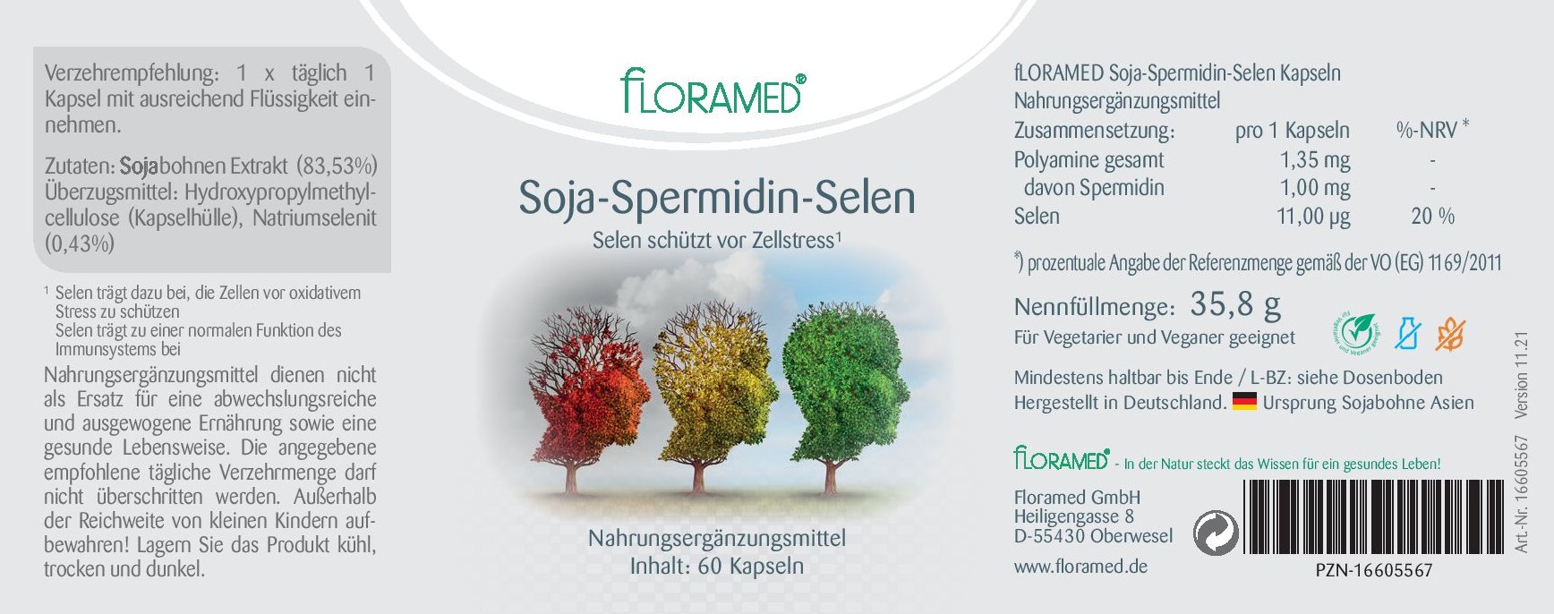 Floramed Soja Spermidin Selen