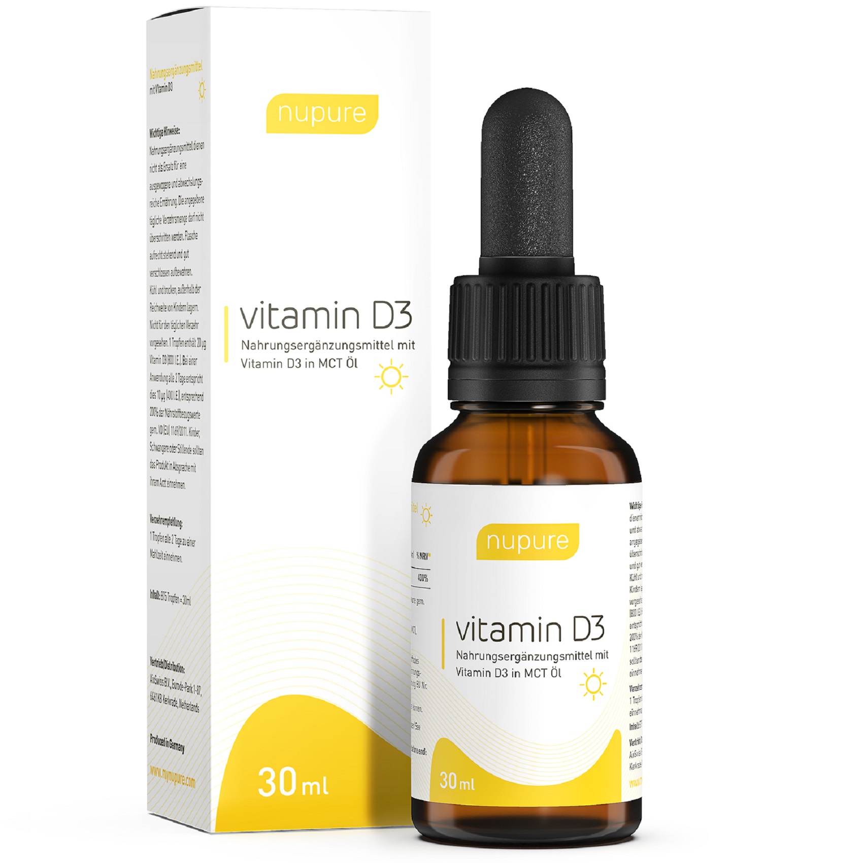 Nupure vitamin D3 Tropfen Mct öl