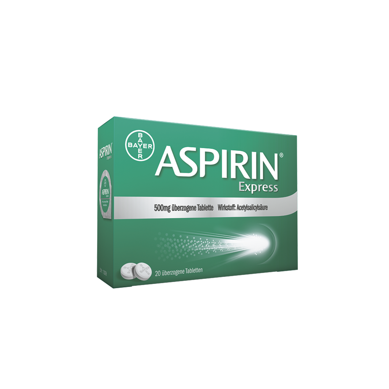 Aspirin Express 500 mg - überzogene Tablette