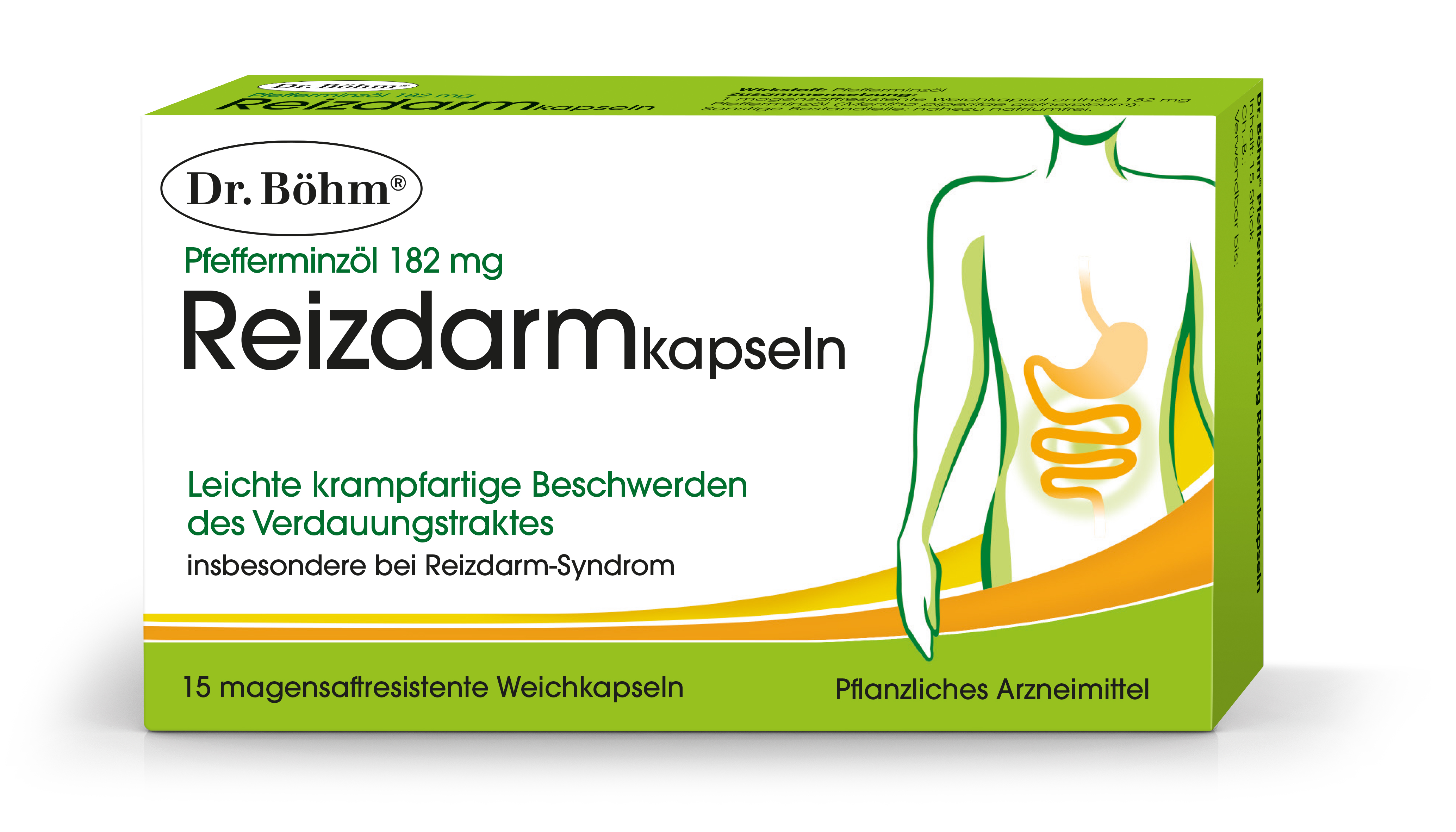 Dr. Böhm Pfefferminzöl 182 mg - Reizdarmkapseln
