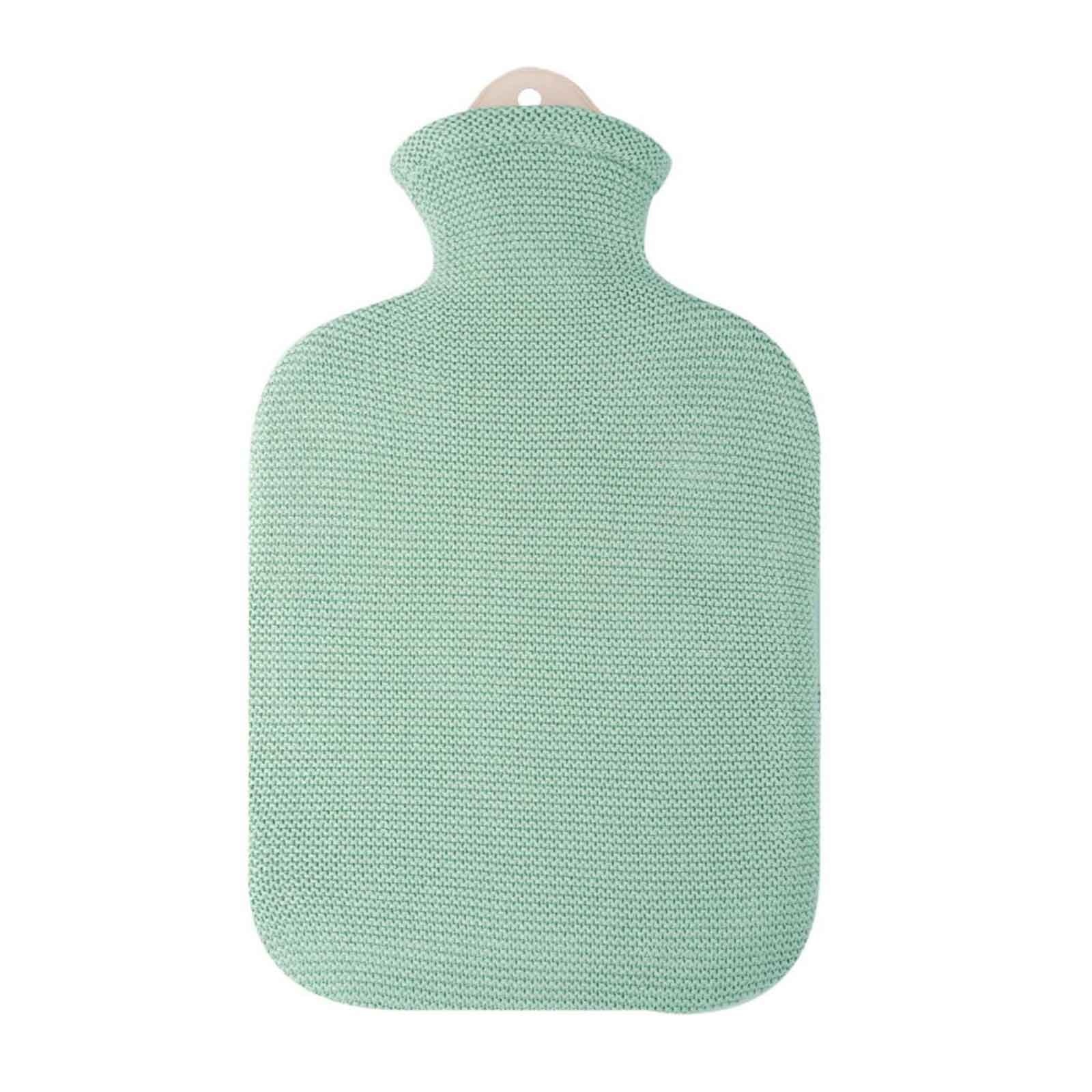 Wärmflasche Strick Öko-tex Mintgrün 2,0L