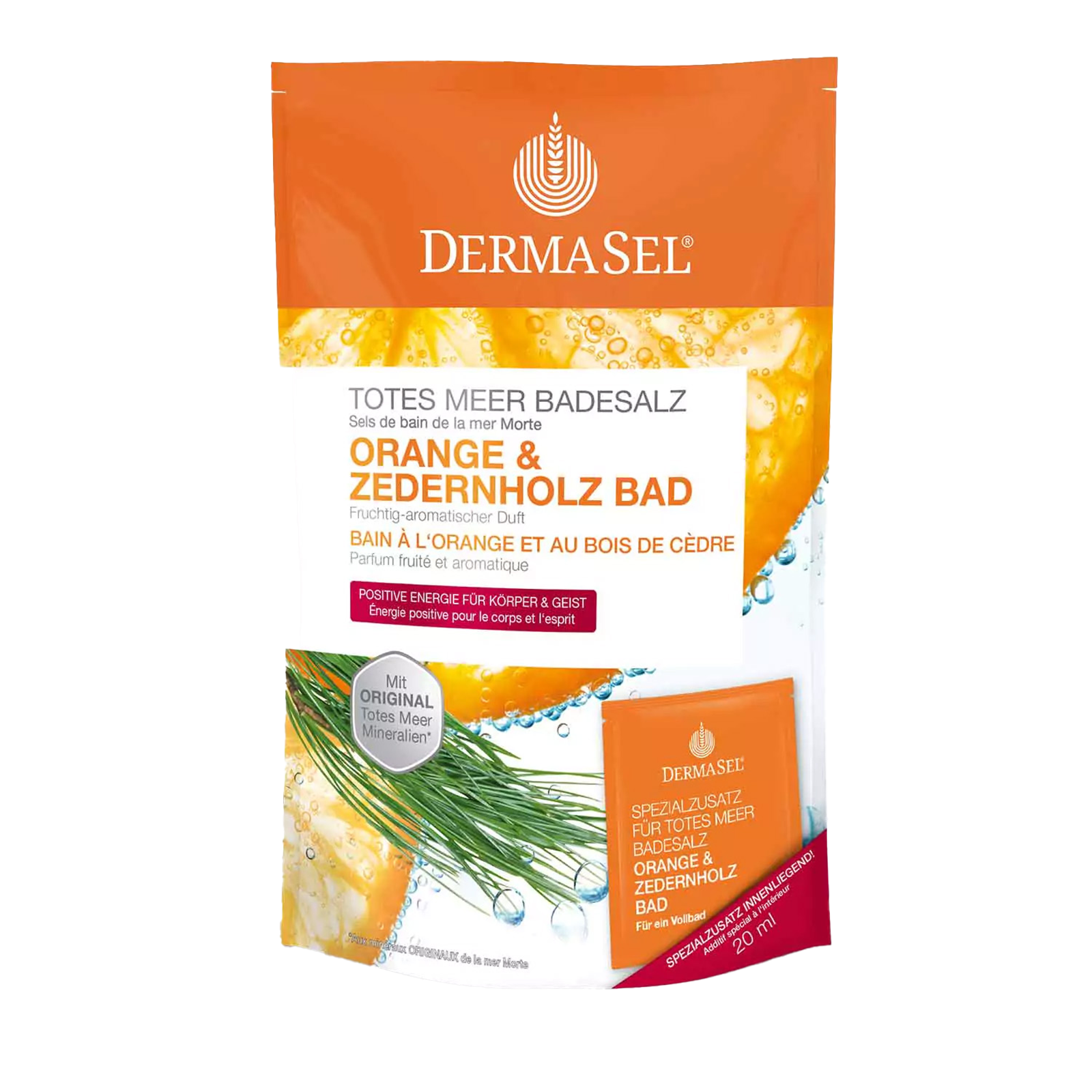 DermaSel® Totes Meer Badesalz Orange & Zedernholz