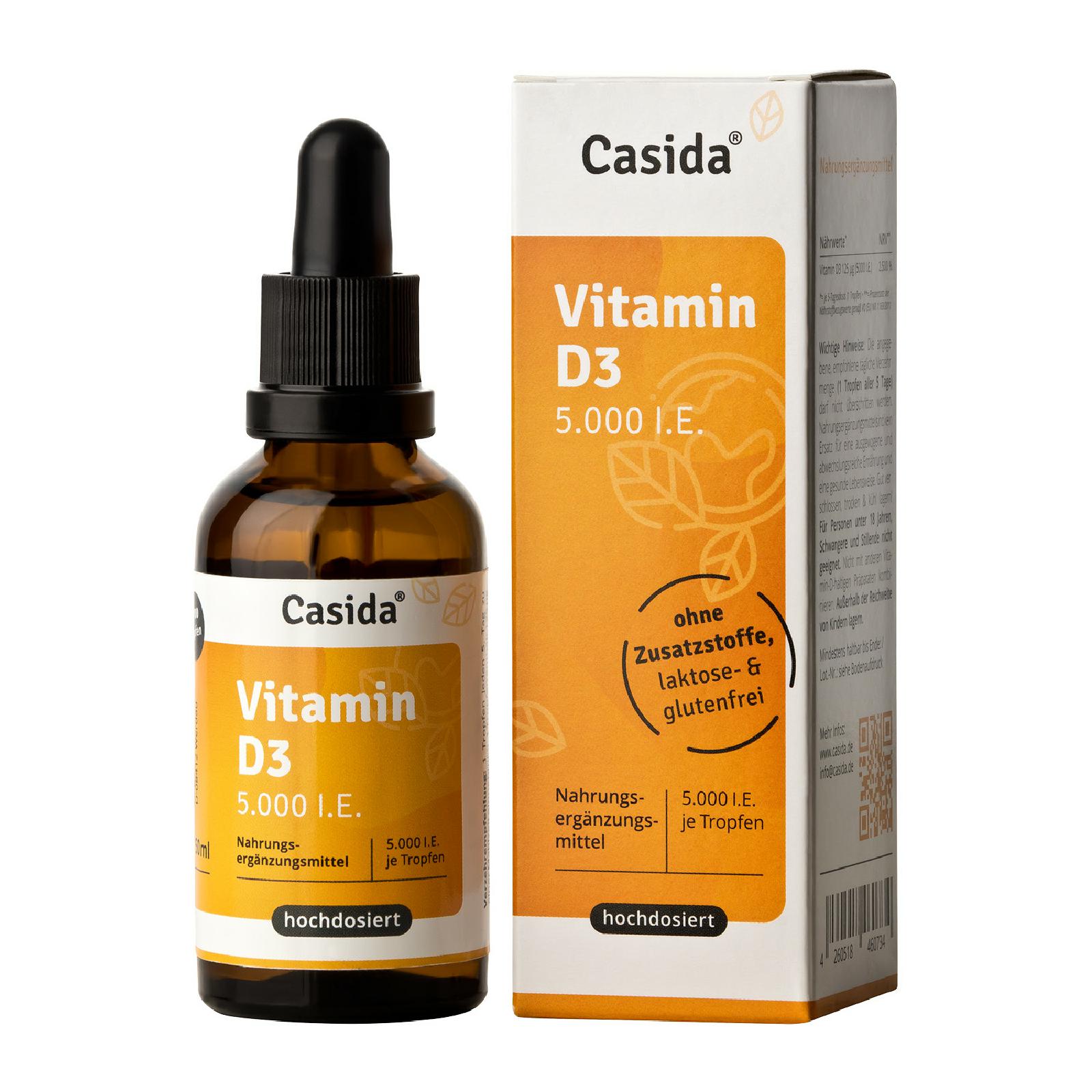 Casida Vitamin D3 Tropfen 5000 I.E.